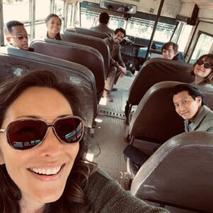 Christina Chang Instagram - Everybody involved with filming the last 2 episodes of S4 all know the (bus) ride, the hours, the sweat, the masks, the joy, the gratitude, the songs, @hillharper tequila night and having to say goodbye to @althomas1 💙 Big love to all, especially our T.  See you on the next one, sister 💛💛 #thegooddcotor #finale #abc #sony #family
