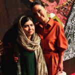 Christina Chang Instagram - If #wcw is still a thing, then @malala is mine. What a brave young woman, a beacon for little girls. Meeting Miss Yousafzai was the one thing my daughter cared most about hearing when I got home that evening. It was an honor to meet you, thank you for your fearlessness🙏🏽 @womeninfilmla #inspiration