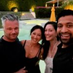 Christina Chang Instagram - This crew right here. Filled with Gratitude for a magical 💫 birthday getaway. Still basking in the Joy of the love & laughter & food & late night swims & cocktails & did I mention food & THOUGHTFULNESS of these people. It was perfection. Big hugs to @themoogirl88 and @liamshaddick 💛 And Big Love to @soamlall for all of it 🤎🤎 Love you brown bear 😘😘 👩‍🍳 👩‍🍳 #birthday #escape #getaway #family #magical #bestlife
