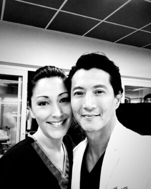 Christina Chang Instagram - This was the first picture we took on the set of @thegooddoctorabc back in Season 1. As we head into filming our final episode, I can’t help but notice the guy to my left hasn’t aged a day! Happy Birthday @willyunlee - wishing you the best adventure yet this year! You’re my brother forever, you’re stuck with me now 💫😉♥️🎂 
#happybirthday #brotherfromanothermother #thegooddoctor