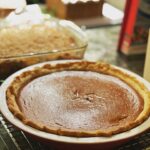 Christina Chang Instagram - My family is together today and we’ll be eating pumpkin pie - something my mom made every year. First holidays without significant people can be hard, so for those of you experiencing grief, know that you’re not alone. Big hugs to my people, I’m grateful for you🍁🤎 #grateful #family #pumpkinpie #cozyup #bucketfilling