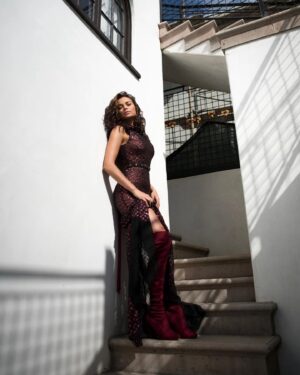 Christina Ochoa Instagram - 💃🏻

Photo @quavondo 
Hair @davidgardnerla 
MU @makeupbyvera7 
Styled by @stylistmelissalynn 
Gown @vassalloatelier 
Boots @charlesandron
@bellusmagazine