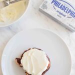 Christina Tosi Instagram - #BAKECLUB it’s red velvet, it’s bagel, and most importantly it’s cream cheesy (which for me, means its @phillycreamchs, always). This Red Velvet Bagel Bread Pudding goes from 10 to 100 with a side kick of sweetened silky, smooth Philly Cream Cheese Schmear - get the recipe @ milkbarstore.com/bakeclub and make sure you swing into a bakery to try our limited time treat, the Red Velvet Philly Bagel Bomb!