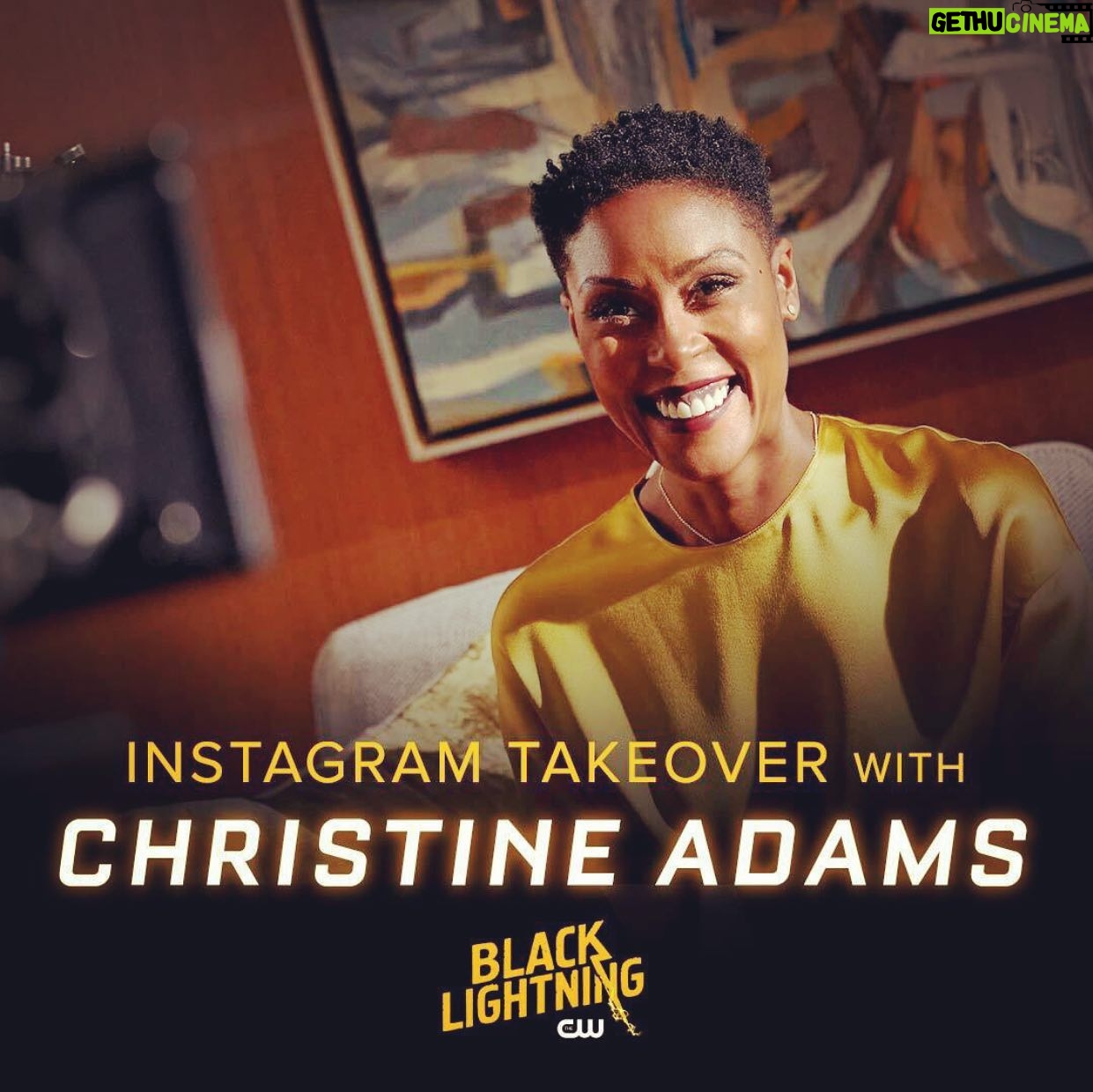 Christine Adams - 2.1K Likes - MOMMAS in Charge today!! Whoās hyped for tonightās premiere??@cw_blacklightning