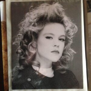 Christine Elise Instagram - WBW - mid-eighties - modeling for hair shows to get free hair services.  Sometimes - it went wrong.