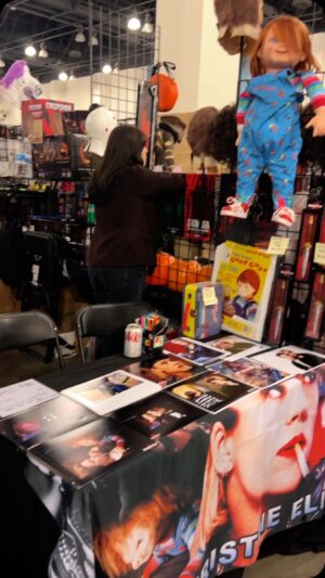 Christine Elise Instagram - Come on out and see me at @monsterpaloozaofficial at the @trick_or_treat_studios booth.  Here today and tmrw. #chucky