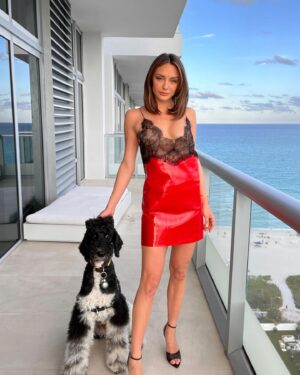 Christine Evangelista Instagram - A poochie and a Gucci