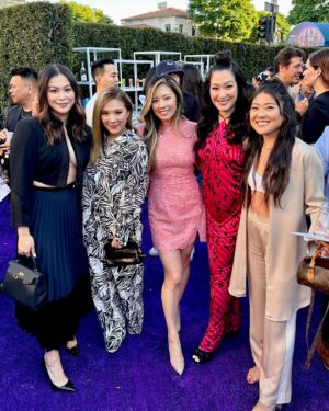 Christine Ko Instagram - Pure joy at the @joyridemovie premiere 🪷!! Watching your friends succeed is one of the greatest joys in life. There are so many things to say about the wonderful @shrrycola but man is it a treat to watch her on the big screen 💕 congrats to @ashleyparklady @stephaniehsuofficial @asabrinawu for making me and the whole theater belly laugh! Bravo @adeleblim @teresa.hsiao @cherry_cheva !!! 

Go watch this movie this weekend!! I promise you’ll enjoy it 🫶🏼 @pointgrey @lionsgate @tremendous_comm