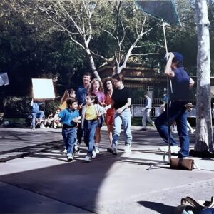 Christine Lakin Instagram - 1991 #BTS of the “Step By Step” pilot. These jog any memories!? Episode 1 out now @keananandlakin 🎞️