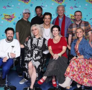 Christine Lakin Instagram - Such a fun weekend of fans, fam and friends. My heart is full! 🥰 90s Con is Kind of like a HS reunion where you can’t wait to see everyone again- capped off with a beautiful and memorable birthday dinner for Dad #2, the one and only @therealpduffy ☘️ Thank you @jasonmarsden 🙏🏼 and @thecapitalgrille for an epic evening and @thats4ent for a great event 🙌🏼 Would you come see us next time??