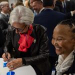 Christine Lagarde Instagram - 🇪🇺 Behind the scenes at the opening of the House of Euro, a shared home for Eurosystem central banks in Brussels! While we make our decisions independently, dialogue and collaboration with other European institutions is crucial.