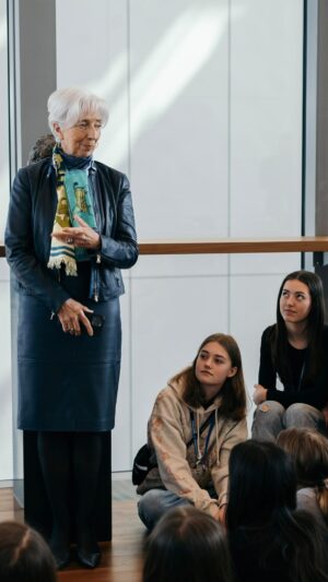 Christine Lagarde Instagram - I often get asked for my advice to young people.

It is simple – have big dreams and respect others on the way to achieving them.

@BloombergTV @Flacqua #WEF24