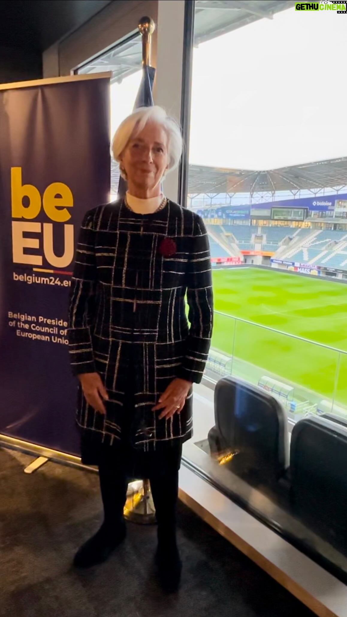 Christine Lagarde Instagram - Happy to be playing for Team 🇪🇺 in Ghent today! I’m here for the Eurogroup and Ecofin meetings hosted by the Belgian Presidency. On the agenda today: 🔹Capital markets union 🔹Europe’s competitiveness