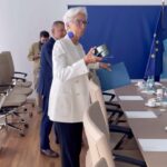 Christine Lagarde Instagram - Great to meet with Pierre Gramegna, Managing Director of the European Stability Mechanism, earlier today. We discussed deeper cooperation between the @europeancentralbank and the ESM. 📹 by ECB