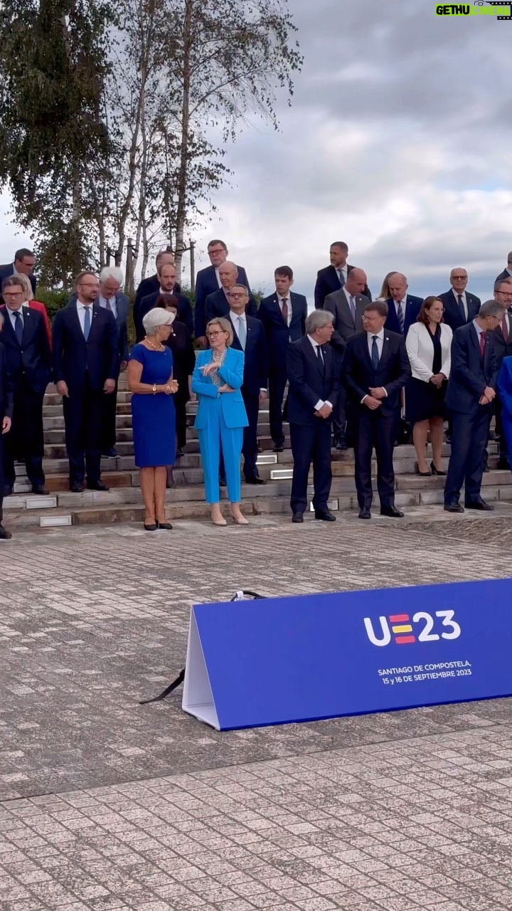 Christine Lagarde Instagram - A productive two days of meetings and discussions with central bank governors and finance ministers in Santiago de Compostela, Spain. Thanks to Finance Minister @nadia_calvino and Banco de España Governor Pablo Hernández de Cos for hosting!