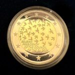 Christine Lagarde Instagram - 🇧🇪🇪🇺 To mark the Belgian Presidency of the Council of the EU, a special €2 commemorative coin has been produced. I was delighted to join Belgium’s Finance Minister Vincent Van Peteghem and other colleagues yesterday evening to mark the launch of the coin. Two million of these coins will shortly enter circulation. Did you know that each country that uses the euro as its official currency may issue two commemorative coins per year?