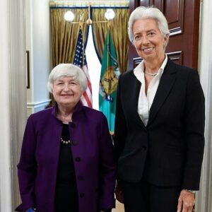 Christine Lagarde Instagram - Commitment. Conviction. Courage.

Three qualities that have come to define my friend Janet Yellen.

Her hard work and dedication led her to many firsts:

▪️The first woman to be appointed as Secretary of the Treasury

▪️The first woman to serve as Federal Reserve Chair

▪️Including the Council of Economic Advisers, the first person to hold the Big Three macroeconomic policy positions in the US

My dear Janet, it has been a delight to work alongside you over the years.