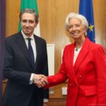 Christine Lagarde Instagram – 🇮🇪🇪🇺 Always great to be in Ireland and to receive the familiar céad míle fáilte (one hundred thousand welcomes)!
I was very happy to meet recently appointed Taoiseach @simonharristd this morning.
I wished him well in his new role as Ireland’s Prime Minister.