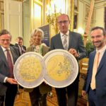 Christine Lagarde Instagram - 🇧🇪🇪🇺 To mark the Belgian Presidency of the Council of the EU, a special €2 commemorative coin has been produced. I was delighted to join Belgium’s Finance Minister Vincent Van Peteghem and other colleagues yesterday evening to mark the launch of the coin. Two million of these coins will shortly enter circulation. Did you know that each country that uses the euro as its official currency may issue two commemorative coins per year?