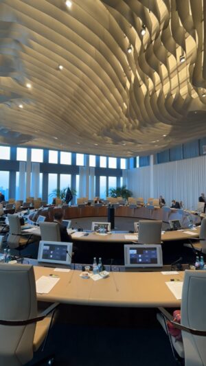 Christine Lagarde Instagram - Today’s monetary policy meeting is underway here at our main building in Frankfurt!

What will our Governing Council decide? Stay tuned to find out and follow the live press conference with President @ChristineLagarde from 14:45 CET.

More details via the 🔗 in our story!

#EuropeanCentralBank #Euro #Europe #ECB

🎥 by ECB