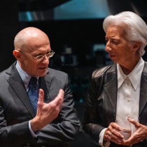 Christine Lagarde Instagram - Grazie mille, dear Andrea, for the past five years as Supervisory Board Chair. It has been my pleasure to be your colleague and friend here in Frankfurt. 

I wish you all the best for the future, beginning with your move to London, and success in whatever you do next!