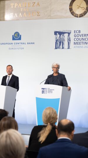 Christine Lagarde Instagram - Earlier this week, the ECB Governing Council met in Athens.

I want to thank Governor Yannis Stournaras and all colleagues at the Bank of Greece for their kind hospitality.