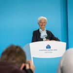 Christine Lagarde Instagram - Some photos from today’s @europeancentralbank press conference. We decided to keep our interest rates unchanged. While inflation has declined, we will keep following a data-dependent approach for our monetary policy decisions.