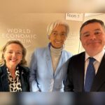 Christine Lagarde Instagram - Three Presidents. One mission: making 🇪🇺 strong! #WEF24