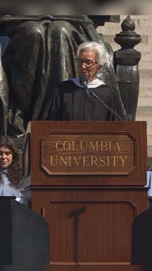 Christine Lagarde Instagram - Today I got to congratulate Minouche Shafik on becoming President of @columbia University, the first ever woman to hold that position.

It was a celebration of diversity at the highest level, and I see it as an encouragement to all women to dream big and to keep breaking new ground.