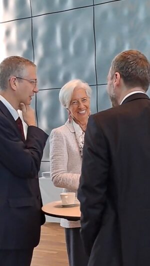Christine Lagarde Instagram - Today is the second day of our Governing Council meeting in Frankfurt where we are discussing how to bring down inflation. 

Stay tuned for our monetary policy decisions and follow our live press conference from 14:45 CET - more details via the link in our bio!
