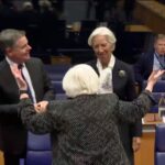 Christine Lagarde Instagram - It was great to be back in Luxembourg for the #Eurogroup. We had discussions on the international economic situation and the future decisions on the digital euro project.