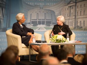 Christine Lagarde Instagram - Commitment. Conviction. Courage.

Three qualities that have come to define my friend Janet Yellen.

Her hard work and dedication led her to many firsts:

▪️The first woman to be appointed as Secretary of the Treasury

▪️The first woman to serve as Federal Reserve Chair

▪️Including the Council of Economic Advisers, the first person to hold the Big Three macroeconomic policy positions in the US

My dear Janet, it has been a delight to work alongside you over the years.