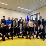 Christine Lagarde Instagram - I’ve been working from our Brussels office over the last couple of days and wanted to share a couple of photos with colleagues there. The first photo shows the @europeancentralbank team there. They maintain our ongoing dialogue with other European institutions and support me greatly. A big thank you! The second photo shows the House of the Euro community. Since the end of last year, our team has worked in this shared home for Eurosystem central banks.