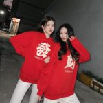 Christine Lo Instagram – 恭喜發財 好運龍來 🧧🐲👭