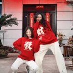 Christine Lo Instagram – 恭喜發財 好運龍來 🧧🐲👭
