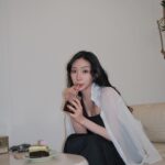 Christine Lo Instagram – 😗📷🐶🍰☕️