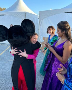 Christy Altomare Instagram - I met him … I finally met him…  and it was everything I dreamed and more…my heart 💕 🥹🙃😉@thedisneyprincesses @iamsusanegan @shoba_narayan @syndeewinters @disneyconcerts