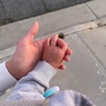 Ciara Hanna Instagram – Sunset walks with Bink 💙👩‍👦