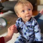 Ciara Hanna Instagram - A little late but our Canyon is 10 months!!!! He wouldn’t stay still for the blanket picture hahah SO YOU GET RANDOM PHOTOS OF CANYON FROM THE PAST MONTH! LOVE YOU BINKY