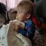 Ciara Hanna Instagram - A little late but our Canyon is 10 months!!!! He wouldn’t stay still for the blanket picture hahah SO YOU GET RANDOM PHOTOS OF CANYON FROM THE PAST MONTH! LOVE YOU BINKY