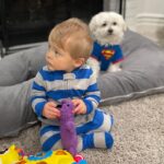 Ciara Hanna Instagram - A little late but our Canyon is 10 months!!!! He wouldn’t stay still for the blanket picture hahah SO YOU GET RANDOM PHOTOS OF CANYON FROM THE PAST MONTH! LOVE YOU BINKY