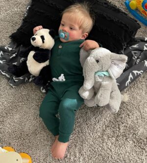 Ciara Hanna Instagram - A little late but our Canyon is 10 months!!!! 
He wouldn’t stay still for the blanket picture hahah SO YOU GET RANDOM PHOTOS OF CANYON FROM THE PAST MONTH! LOVE YOU BINKY