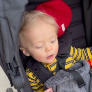 Ciara Hanna Instagram - 9 MONTHS IN AND NOW 9 MONTHS OUT 👊🏻!!! 
Happy 9 months to our little Canyon Cruz. 
He has 2 bottom teeth now, saying mamamamama and dadadada but has no idea what they mean hahah. 
OUR LITTLE MONKEY IS SUPER ACTIVE AND NEVER STOPS MOVING 🏃🏼. 
Stubborn, curious and looooooooooves Blues Clues more than anything. 
I love you binky tink 💙