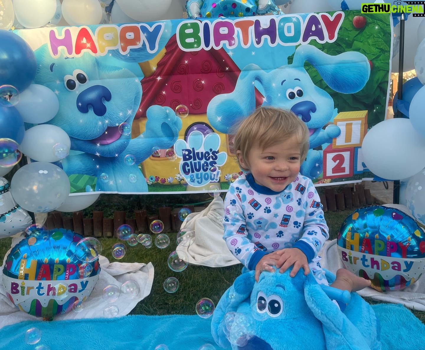 Ciara Hanna - 4.1K Likes - Canyon Cruz Pino is a big ol silly 1 year old!!! 💙💙💙💙💙
I can’t believe it has been an entire year since this little guy has entered the world. He has changed so many life’s more than he’ll ever know.
He says “dada” and “mama”, constantly laughing, has about 5 1/2 teeth, and he just started clapping(my personal favorite) .
We love you so much Binky 🥺
Can’t believe you’re one!!!!!
💙💙💙
Now time to celebrate… Blues Clues style