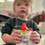 Ciara Hanna Instagram – Little Canyon loves him some @onceuponafarm