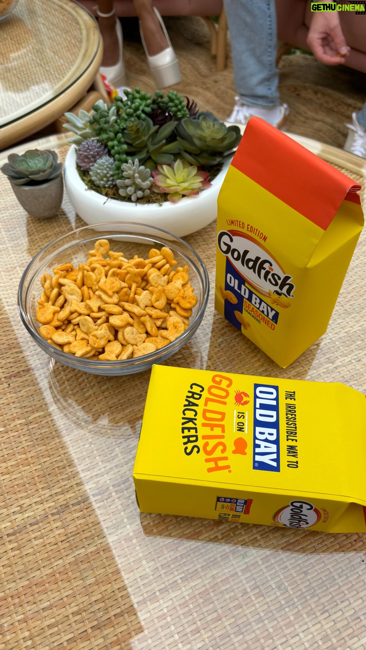 Ciara Miller Instagram - Strutting into summer with our fave OLD BAY Goldfish. Get them before they’re gone! @goldfishsmiles #goldfish_ad