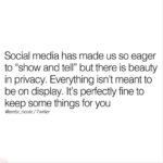 Cici Coleman Instagram – Privacy is beautiful, 
it’s confidence, 
it’s high self-esteem, 
it’s secure, 
it’s safe 
and it builds connection between people.