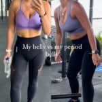 Cici Coleman Instagram - Me vs period me Dontcha just love “time of the month.” My bloat has been reaaaaal out here due to the warmer climate. I’ve had inflammation all over my body, which, in all honesty, hasn’t made me feel that sexy. I’ve really had to be on top of my self-love chat because when the hormones are up the creek, it’s easy to fall into a bit of a hole. So ladies, here is your reminder that some cycles can add an extra 2kgs to our weight, so don’t let the scales detail you if you are working towards a weight loss goal. And If periods zap your energy but you still want to train, you can always go for something more gentle like yoga or double your daily step count. @cici_onlinecoaching