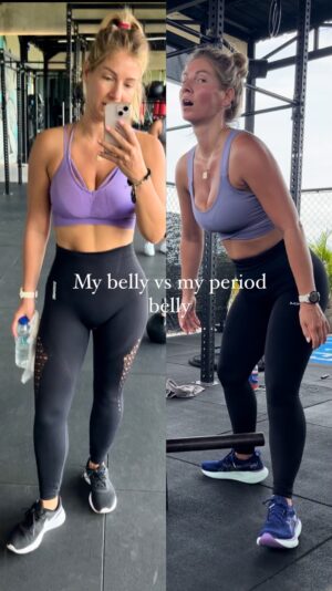 Cici Coleman Instagram - Me vs period me

Dontcha just love “time of the month.”

My bloat has been reaaaaal out here due to the warmer climate. I’ve had inflammation all over my body, which, in all honesty, hasn’t made me feel that sexy. I’ve really had to be on top of my self-love chat because when the hormones are up the creek, it’s easy to fall into a bit of a hole. 
So ladies, here is your reminder that some cycles can add an extra 2kgs to our weight, so don’t let the scales detail you if you are working towards a weight loss goal. And If periods zap your energy but you still want to train, you can always go for something more gentle like yoga or double your daily step count. 

@cici_onlinecoaching