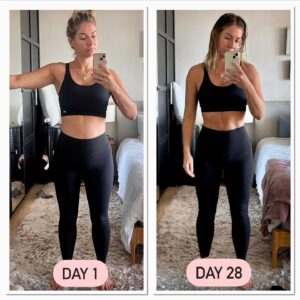 Cici Coleman Instagram - Day 1 vs Day 28 of my take of the Hard 75, I’m just 2 days away from the finish line. 🥳

This challenge has been the ultimate kickstart for healthier habits; here’s what I’ve noticed:

- Happier
- More energy
- Weight loss
- Clearer skin
- Improved focus
- Better dating experiences
- Better sleep
- Stronger at the gym
- More productive
- No more afternoon naps

This challenge has been so transformative that I’m creating my own version for you all to try. Drop me a DM for more info!

@cici_onlinecoaching